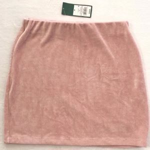 Pink Knit Corduroy Mini Skirt from Wild Fable